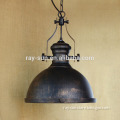 Retro style metal shade hanging pendant home lamp